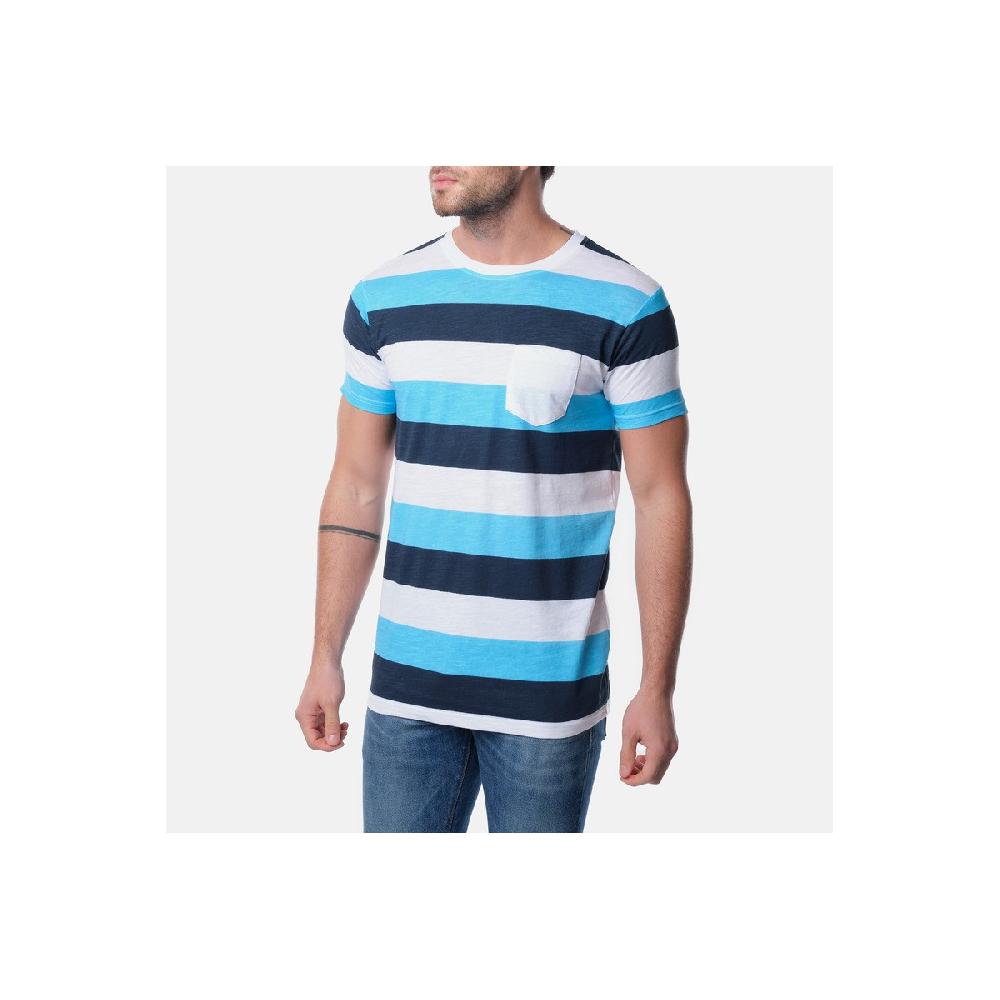 Hopenlife T-shirt VANITAS Navy-Turquoise