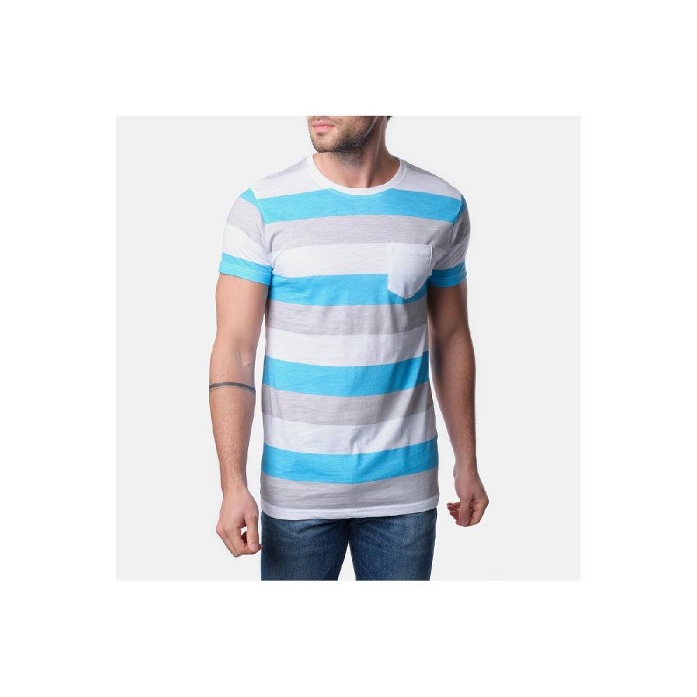 Hopenlife T-shirt VANITAS Turquoise-Gris
