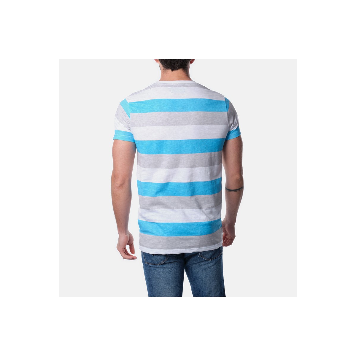 Hopenlife T-shirt VANITAS Turquoise-Gris