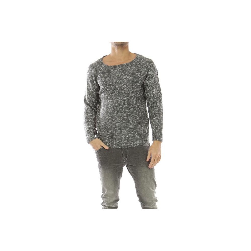 hopenlife Pull col rond élargie ELEKTEK Gris anthracite