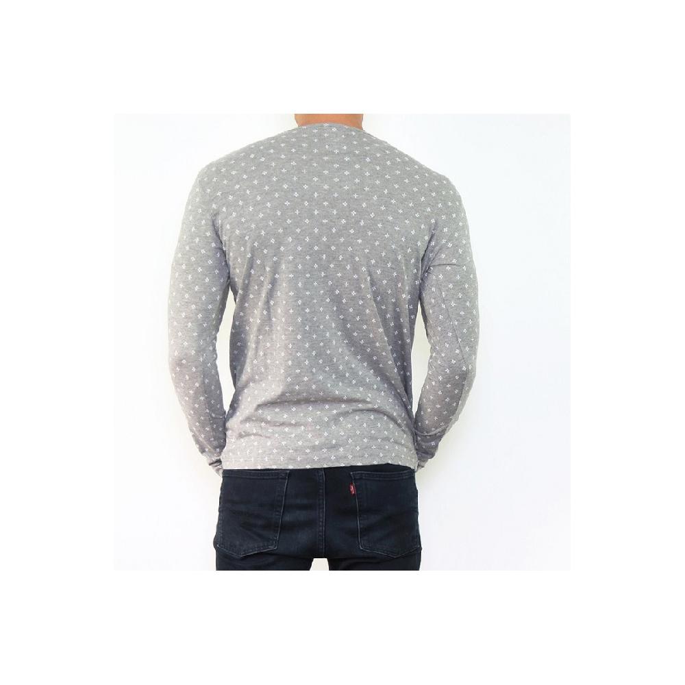 Hopenlife T-shirt Manche Longue Col Rond KAORINE Gris