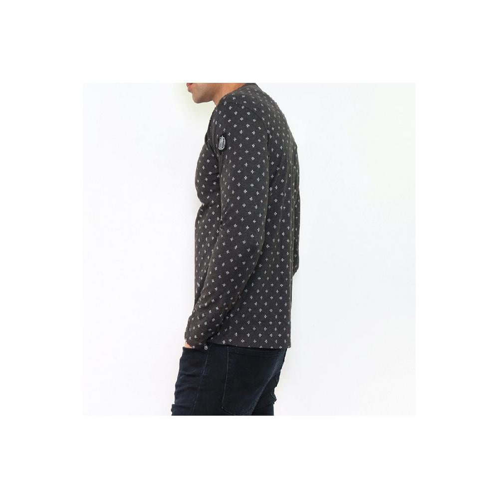 Hopenlife T-shirt Manche Longue Col Rond KAORINE Noir