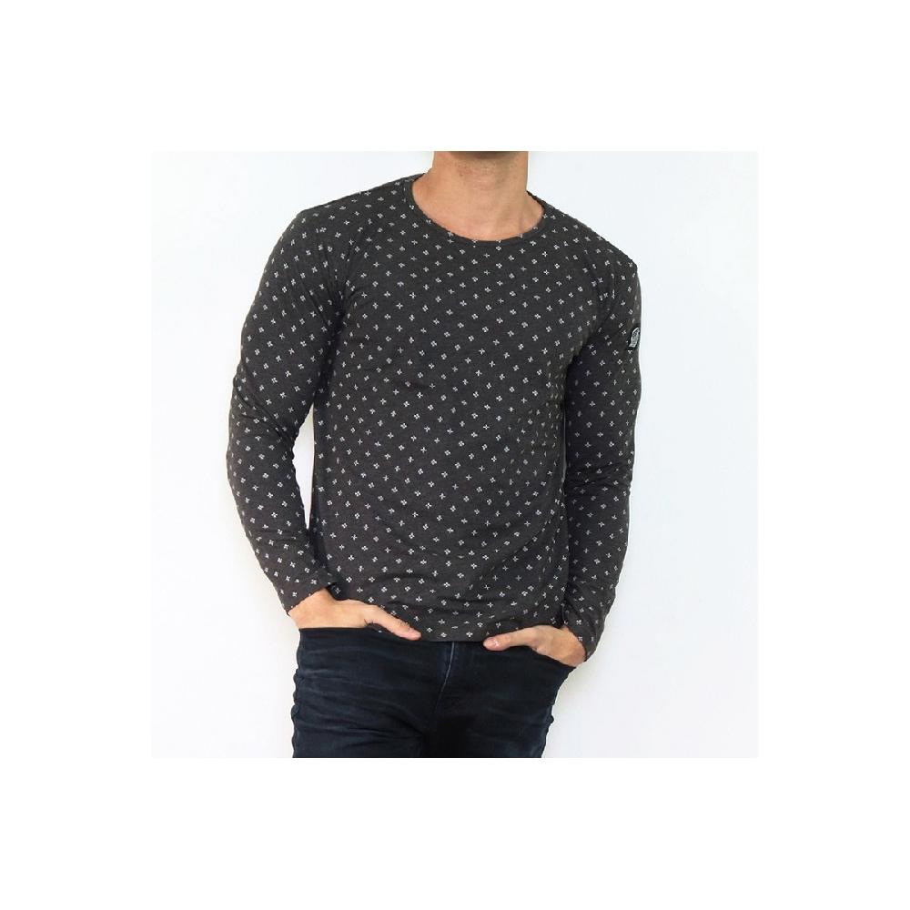 hopenlife T-shirt manche longue col rond KAORINE Noir