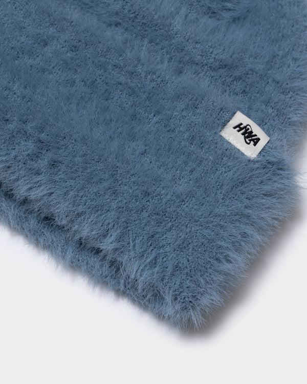 Human With Attitude BONNET FUZZY ROLL UP - INDIGO