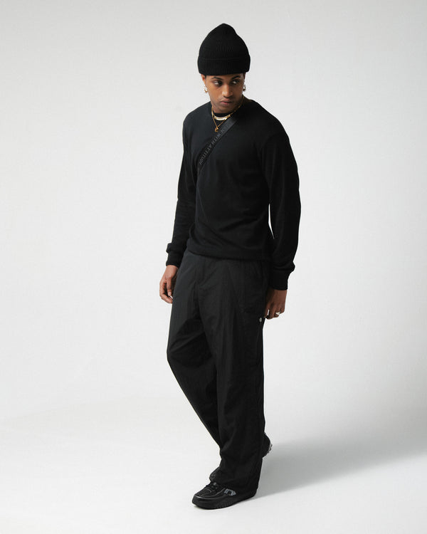 Human With Attitude Bullet Trackpant - Black
