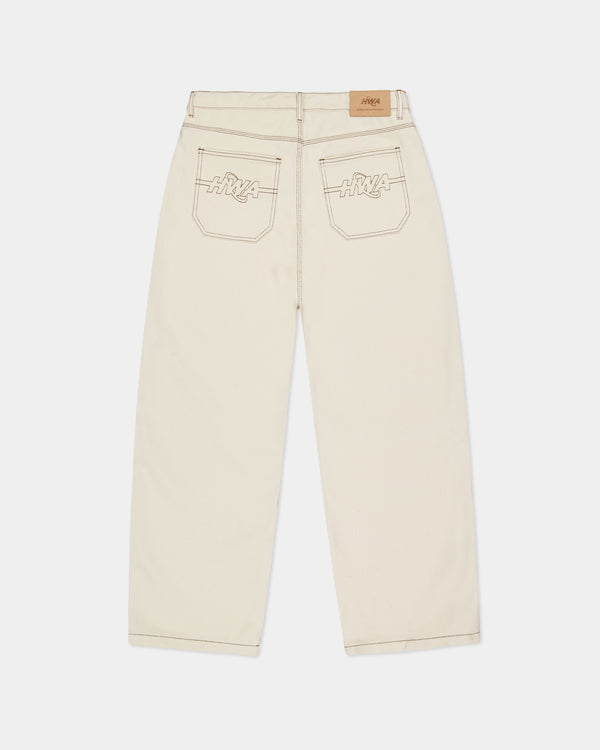Human With Attitude CARTER BAGGY JEANS - OFF WHITE