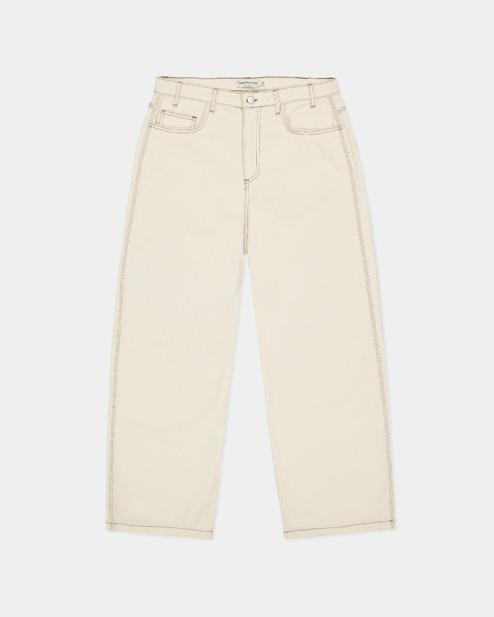 human with attitude CARTER BAGGY JEANS - OFF WHITE