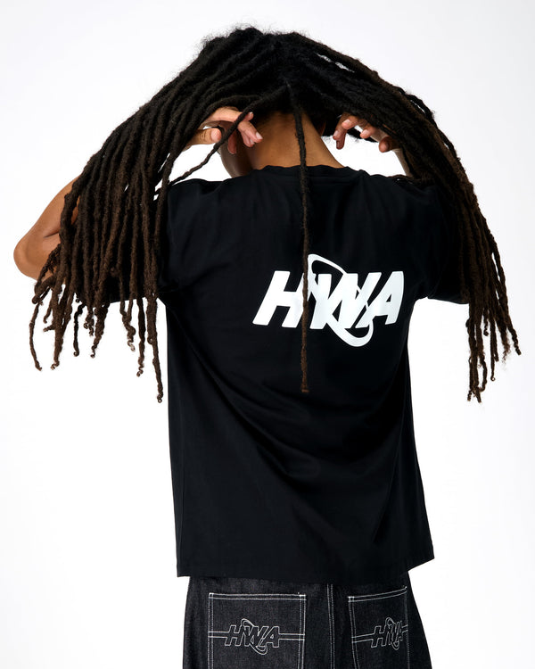 Human With Attitude Circle Logo T-shirt - Black