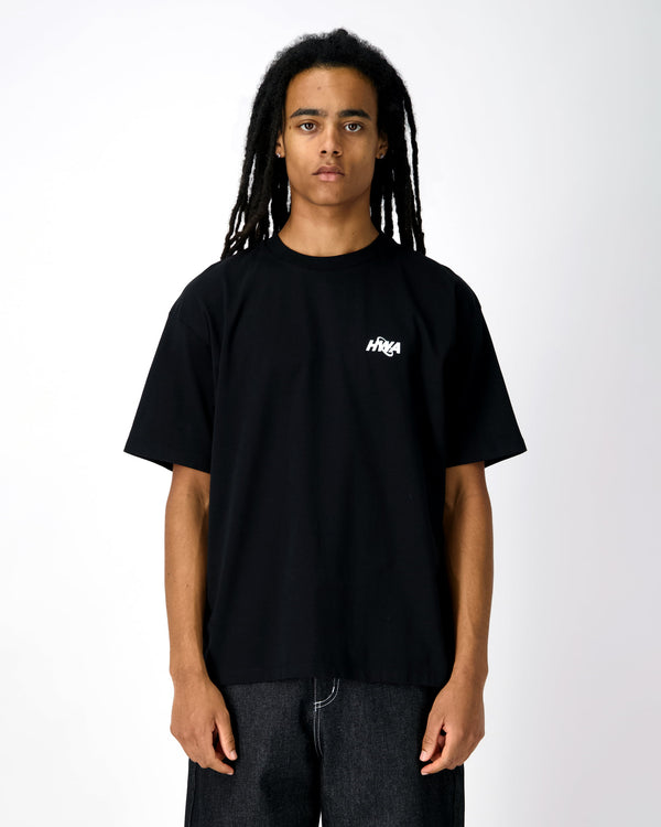 Human With Attitude Circle Logo T-shirt - Black