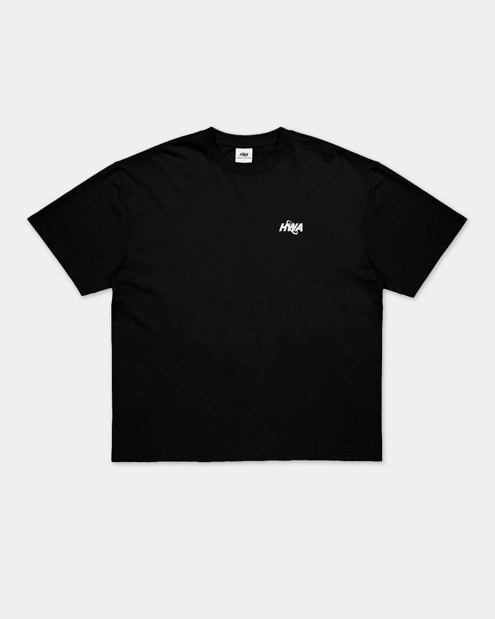 human with attitude Circle Logo T-shirt - Black