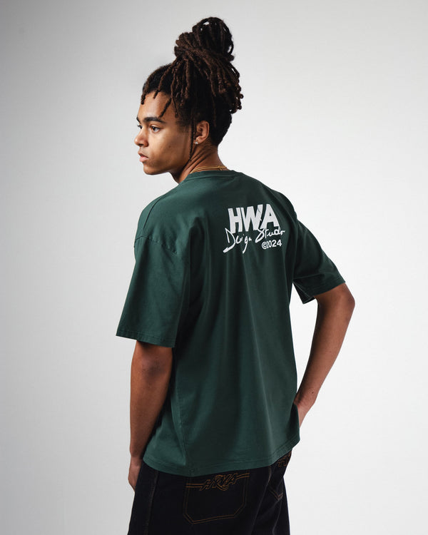 Human With Attitude DESIGN STUDIO T-SHIRT- Green