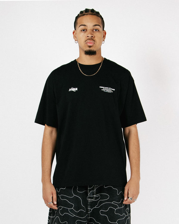 Human With Attitude International T-shirt - Black
