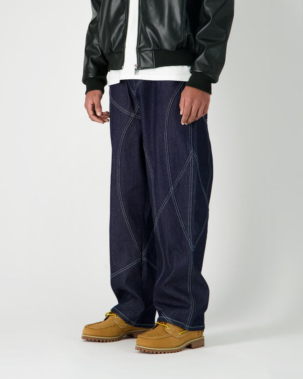 Human With Attitude MIRROR BAGGY DENIM - RAW