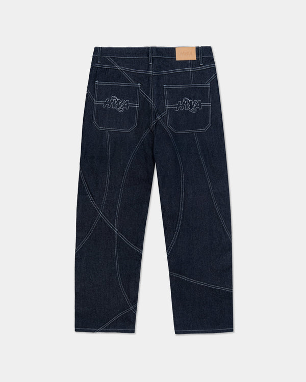 Human With Attitude MIRROR BAGGY DENIM - RAW