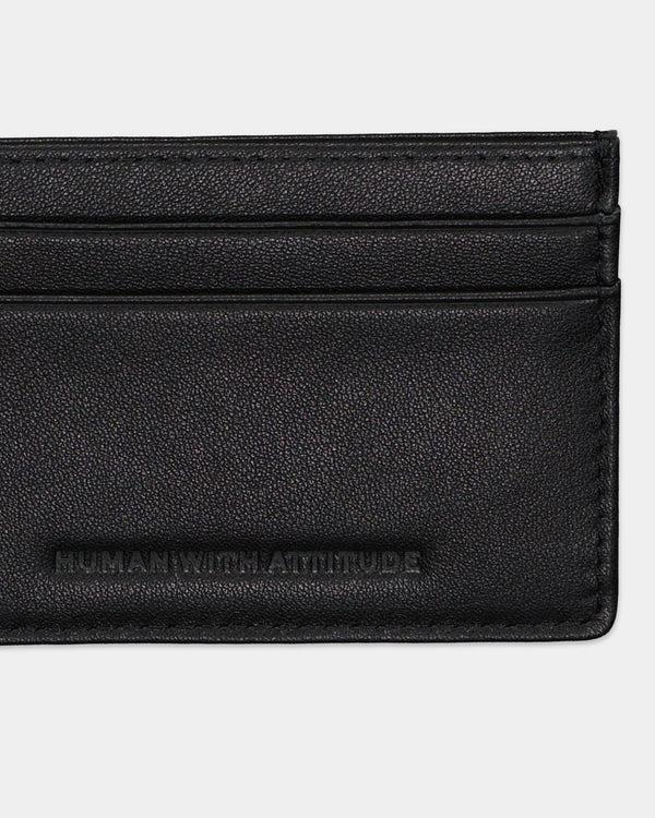 Human With Attitude Monogram Card Holder - Black