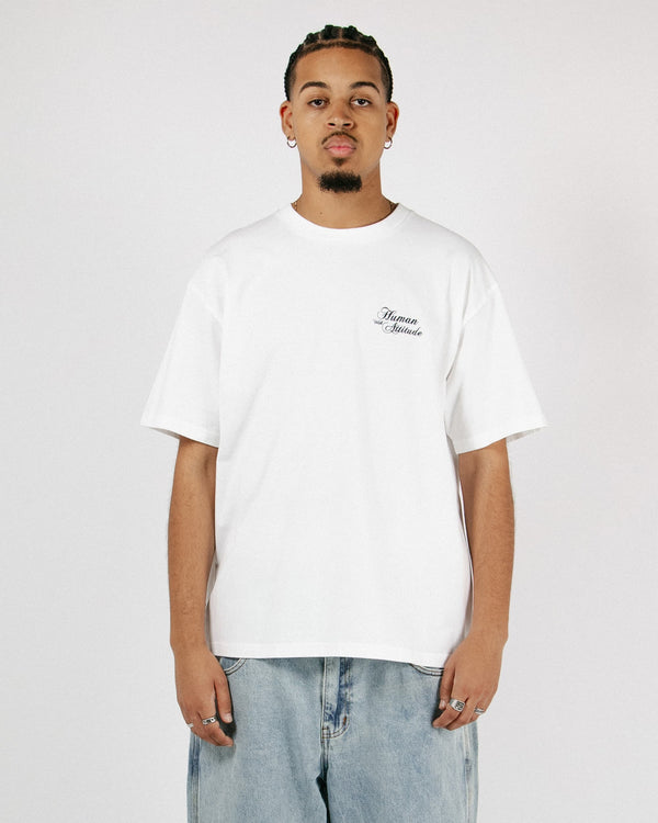 Human With Attitude Monogram T-shirt - White