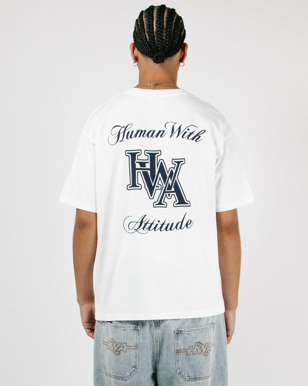 Human With Attitude Monogram T-shirt - White