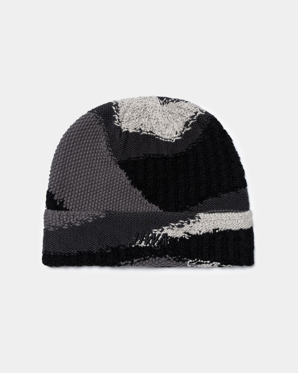 human with attitude Mosaic Beanie - Black
