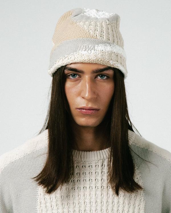 Human With Attitude Mosaic Beanie - Natural