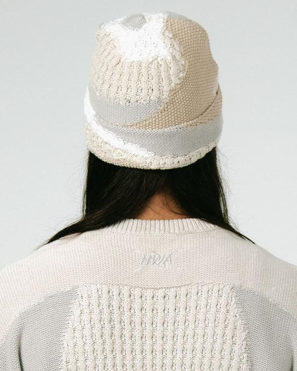 Human With Attitude Mosaic Beanie - Natural