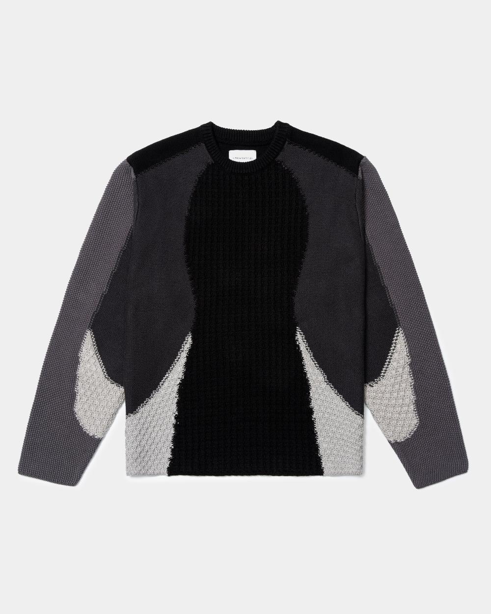 human with attitude Mosaic Sweater - Black