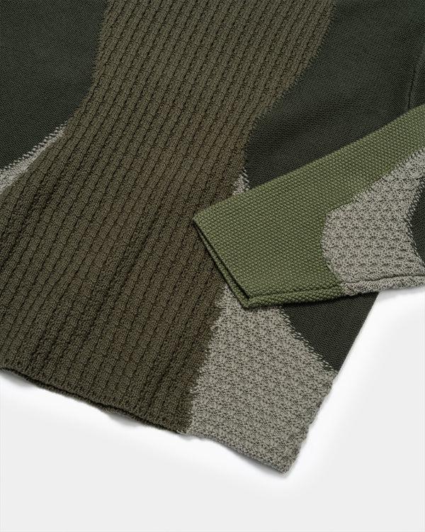 Human With Attitude MOSAIC SWEATER - KHAKI