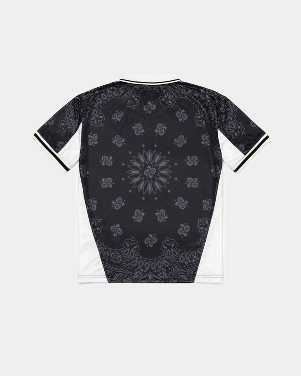 Human With Attitude Paisley Football Tee - Black
