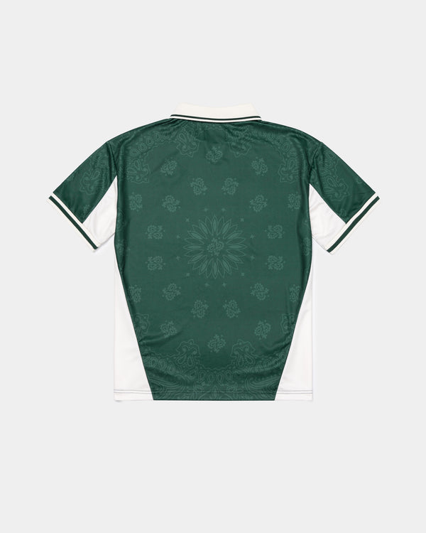 Human With Attitude Paisley Football Tee - Green