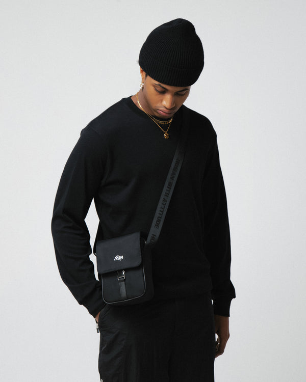 Human With Attitude Pocket Bag - Black