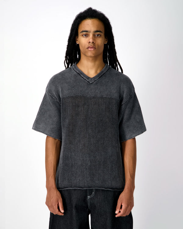 Human With Attitude Washed Jersey Sweater - Black