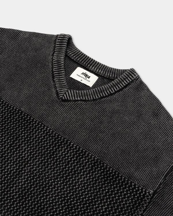 Human With Attitude Washed Jersey Sweater - Black