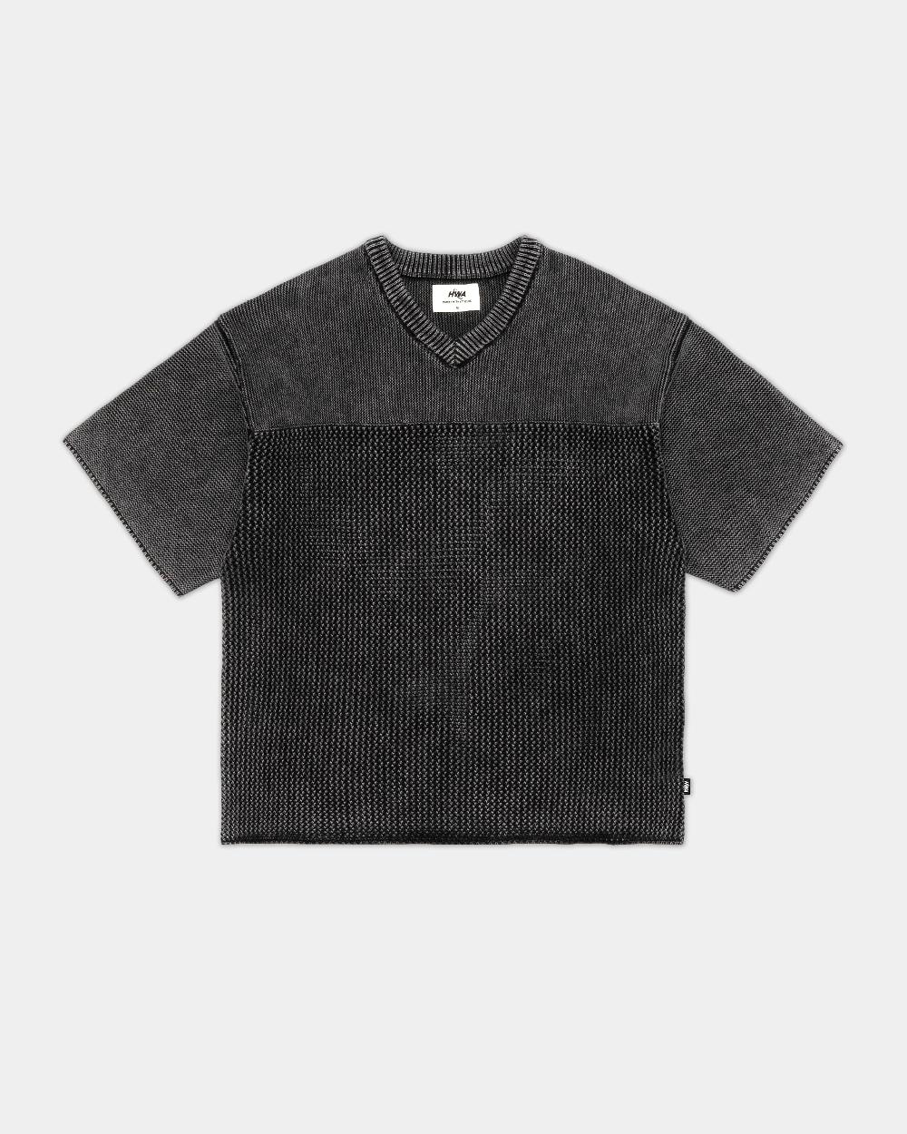human with attitude Washed Jersey Sweater - Black
