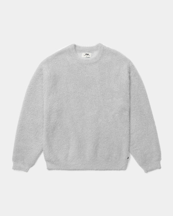 Human With Attitude WDP Fuzzy Sweater - Gray