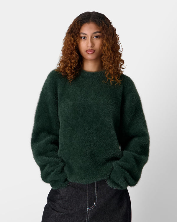 Human With Attitude WDP Fuzzy Sweater - Green