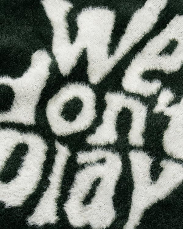 Human With Attitude WDP Fuzzy Sweater - Green