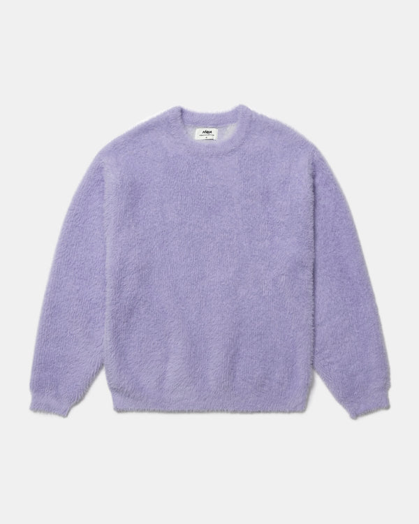 Human With Attitude WDP Fuzzy Sweater - Lavender