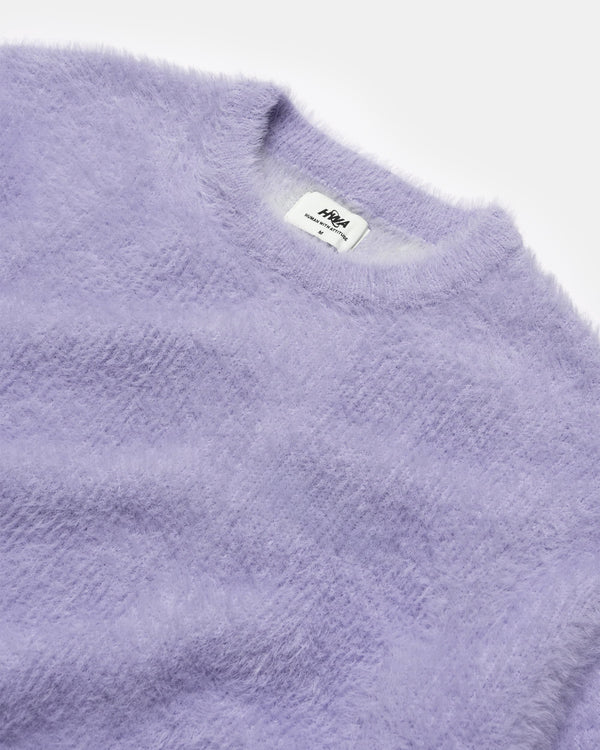 Human With Attitude WDP Fuzzy Sweater - Lavender