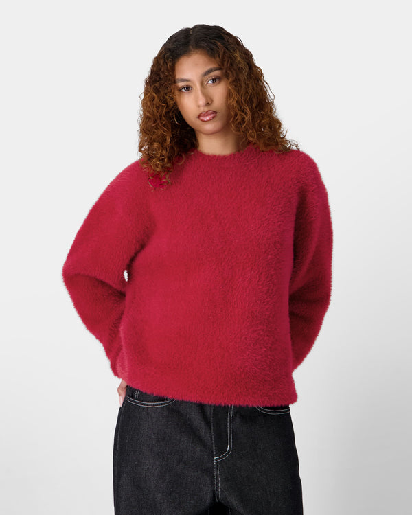 Human With Attitude WDP Fuzzy Sweater - Red