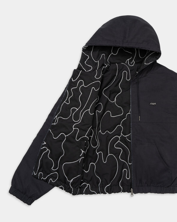 human With Attitude STORM REVERSIBLE STUDDED JACKET - BLACK CAMO