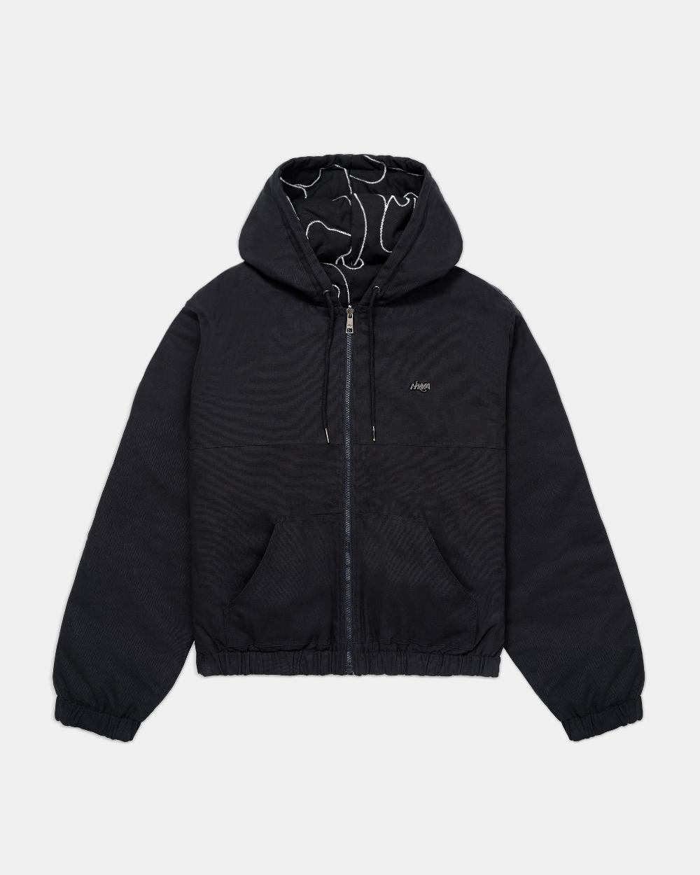 human with attitude STORM REVERSIBLE STUDDED JACKET - BLACK CAMO