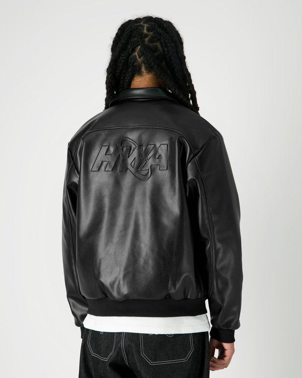 Human With Attitude Veste En Cuir Three 60 - Triple Black
