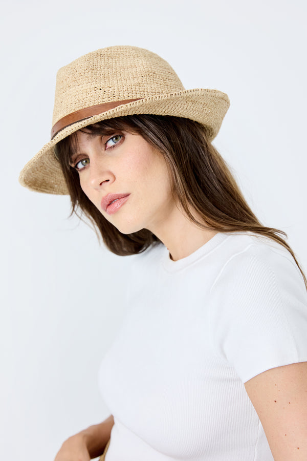 Ibeliv Chapeau Crochet En Raphia