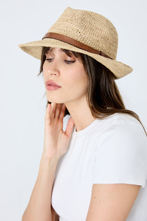 Ibeliv Chapeau Crochet En Raphia