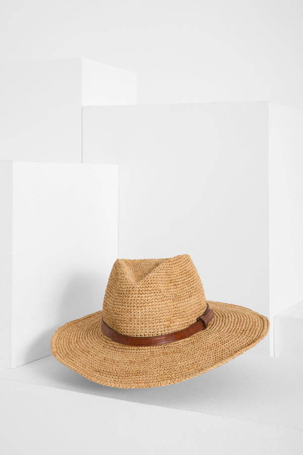 ibeliv Chapeau Fedora en raphia