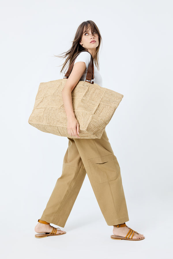 Ibeliv Grand Sac Cabas En Raphia