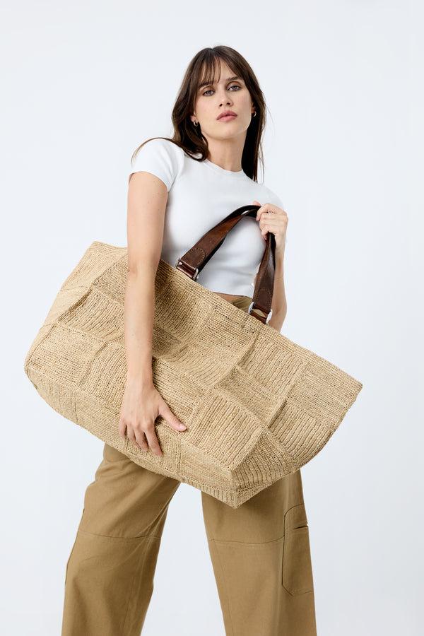Ibeliv Grand Sac Cabas En Raphia