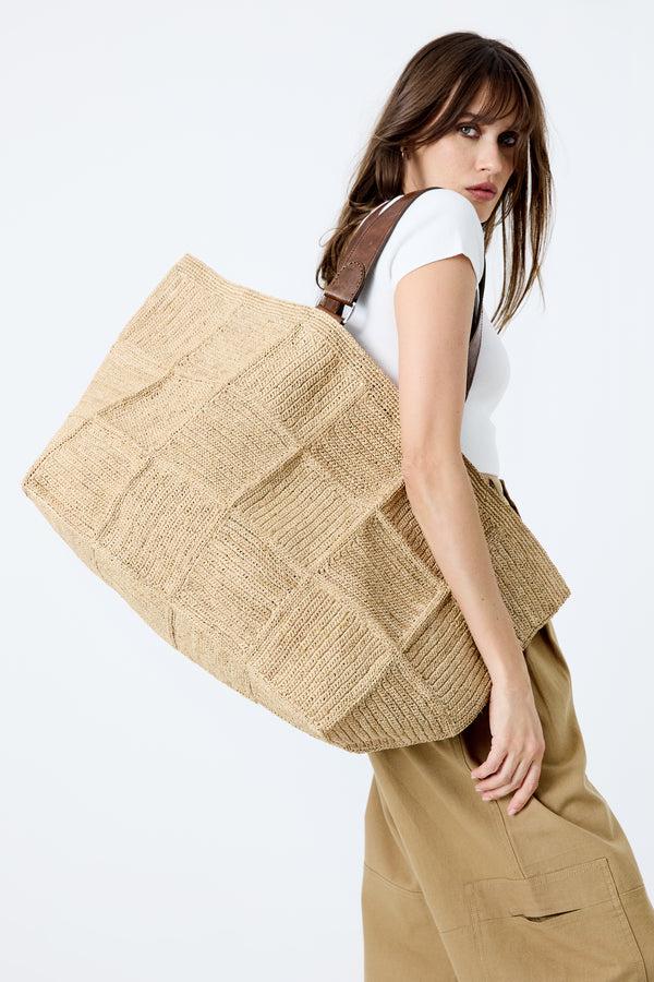 Ibeliv Grand Sac Cabas En Raphia