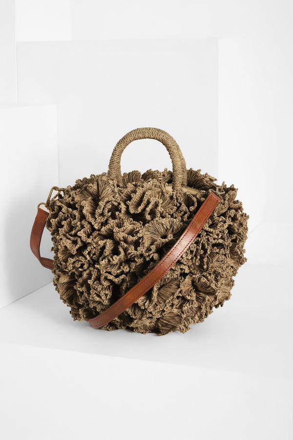 ibeliv Sac boule en raphia