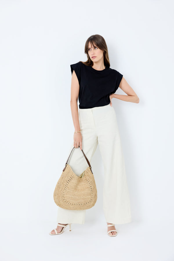 ibeliv Sac Hobo Raphia De Taille Moyenne