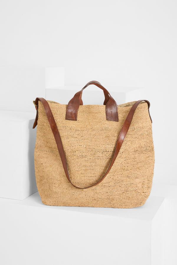 ibeliv Sac oversize en raphia